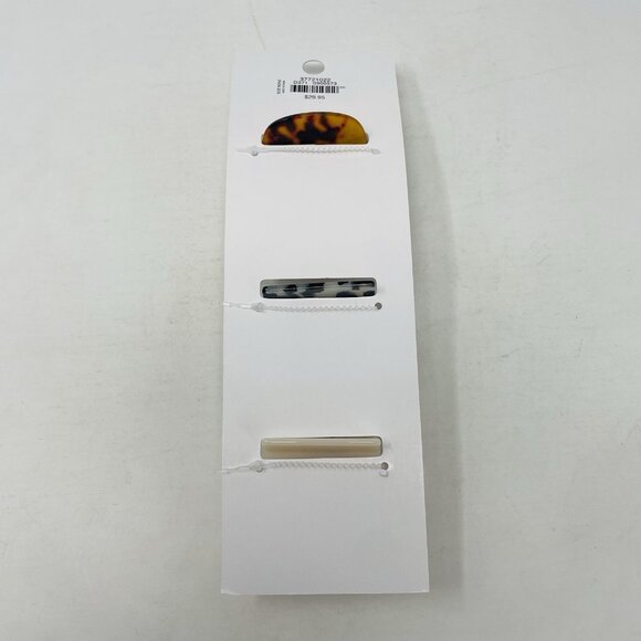 Ann Taylor LOFT Mixed Tortoiseshell Print Hair Clip Set of 3 Style 900573 $25 - Picture 7 of 8